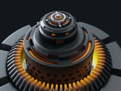 hardsurface detail animated 3d  Free 3D model