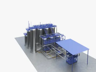 Oil equipment 3D model