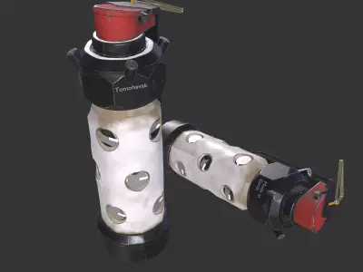 Flash grenade Low-poly 3D model buy