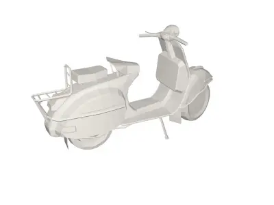Scooter vespa Low-poly 3D model purchase