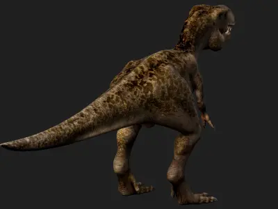 dinosaur Low-poly 3D model 14