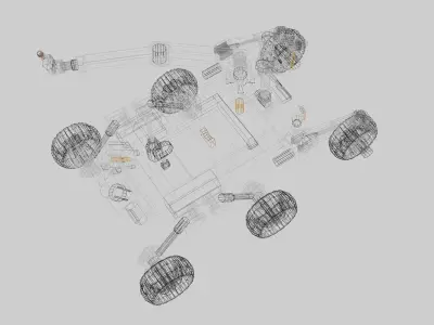 Spacial Explorer T-30-1 Concept rover  Re-Make Free low-poly 3D model