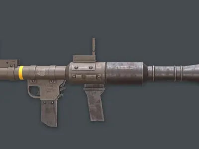 Rocket Launcher Game Ready 1   Low-poly 3D model