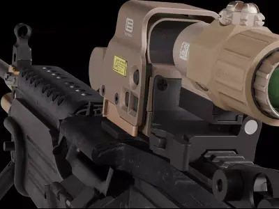 Optical Sight Pack Low-poly 3D model