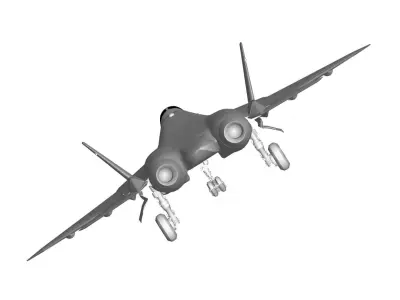 Sukhoi T-50 3D model buy