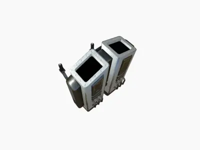 Jetpack F08 Light Steel - SciFi Character Design Low-poly 3D model