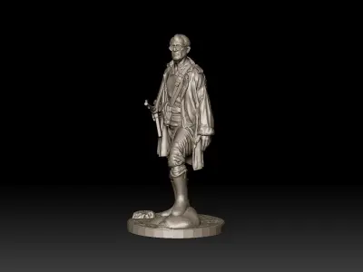 WW2 Resistance fighter 3D print model