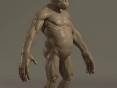 Ape Warrior 3D model