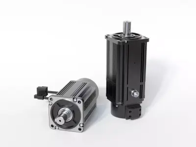 servo motor 3D model from CGTrader