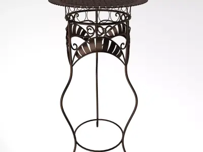 Classic high table 3D model