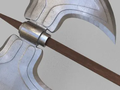 Double sided BattleAxe 3D model