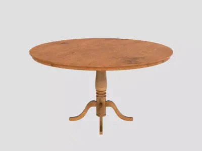 Table - Poker - Classic Low-poly 3D model