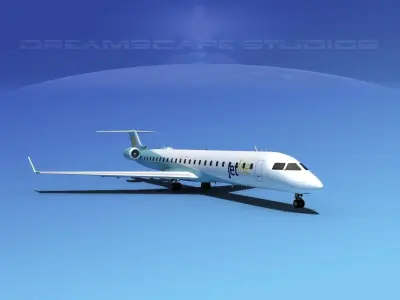 Bombardier CRJ900 JetLite 3D model