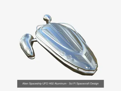 10 Alien Spaceship UFO H Collection - Sci Fi Spacecraft Design 3D Model Pack