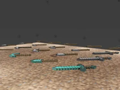 Minecraft All Tools  Free low-poly 3D model