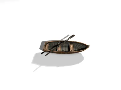 Boat and blade 3D model