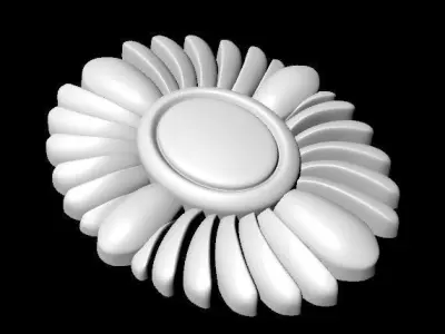 Central decor ornament for furniture Free 3D model 29