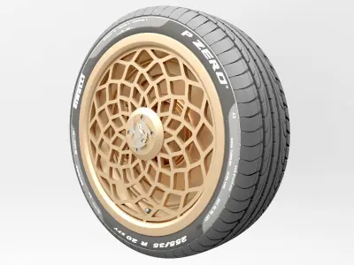 Wheel Tire 4 3D model