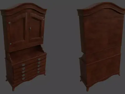 Cupboard Fancy Free low-poly 3D model