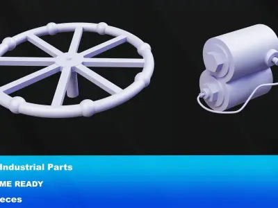 The Industrial pack 2 Free low-poly 3D model