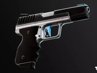 5 FPS 4K Custom Modern Handguns - VOL1 Low-poly 3D model