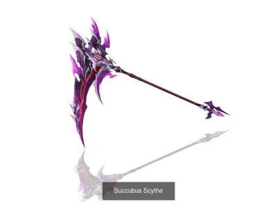 Succubus Weapons 3D Model Pack