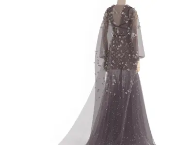 Dress flower 3D model