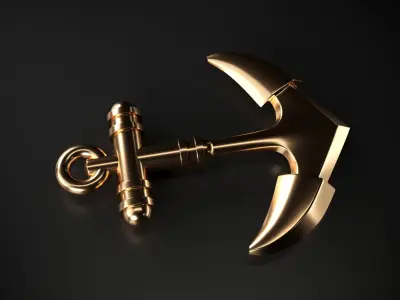Anchor gold 3D model