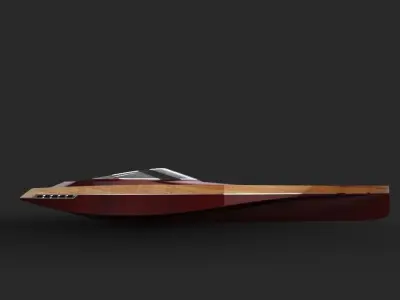 speedboat desk model Free 3D model