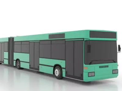 Mercedes-Benz O405GN1-5 Low Low-poly 3D model