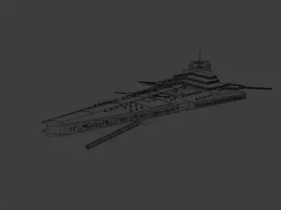 Star Wars - Custom Heavy Imperial Star Destroyer 3D model