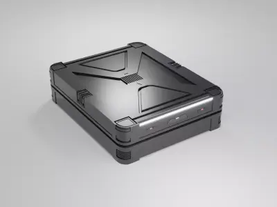 Sci-Fi Crate 6 Low-poly 3D model