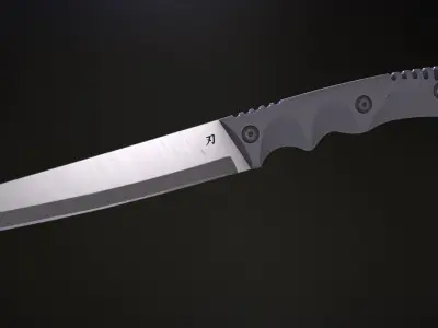 3D Tactical Tanto Knife - Game Ready PBR Asset Low-poly 3D model