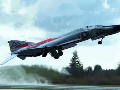 F-4E fighter Free 3D model
