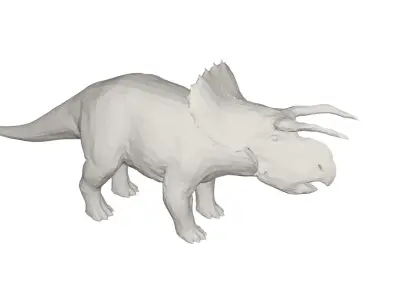 Dinosaur triceratops Low-poly 3D model purchase