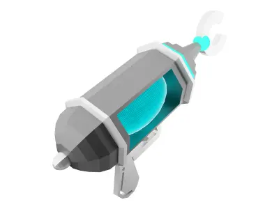 3d fictional comic weapon icon 3D model