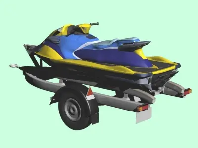 Personal Watercraft 2Seater JetSki 3D model