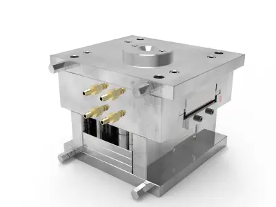 3-Way Adaptor Plastic Injection Mold - RFM 3D model