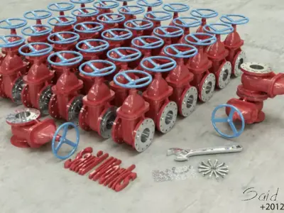 Gate Valve Free 3D model purchase