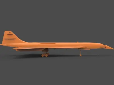 Concord fighter jet 3D print model