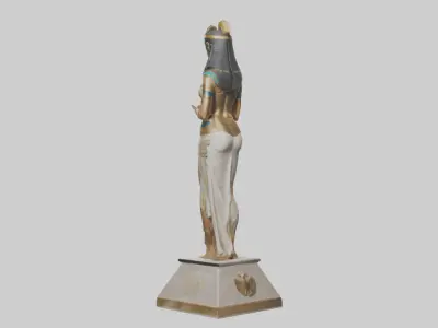 Cleopatra Memorial statue model 3D model