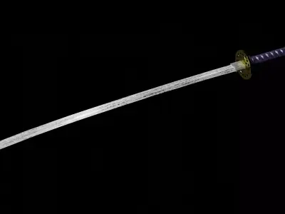 Katana samurai sword 3D model 3
