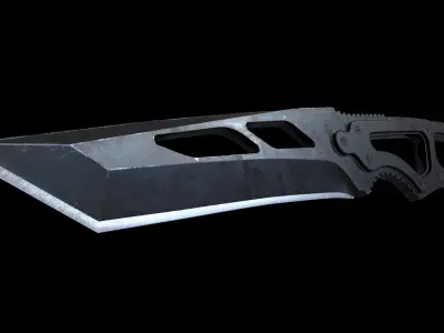 Tactical Knife Low-poly Game-ready PBR Low-poly 3D model