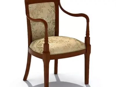 Classic Wooden Chair 3D model