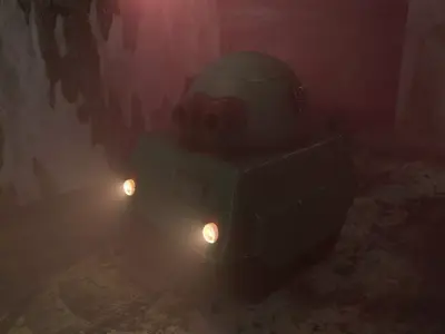 Personal Defense tank Low-poly 3D model