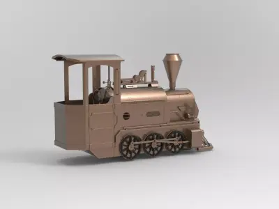 Train 3D print model