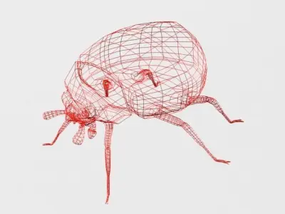 Ladybug Low-poly 3D model buy