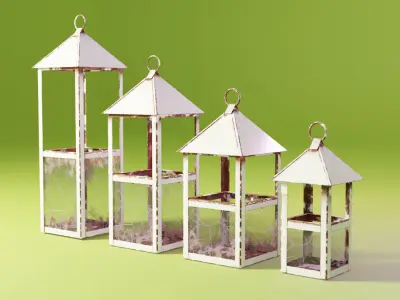 Decorative Lantern Low-poly 3D model purchase
