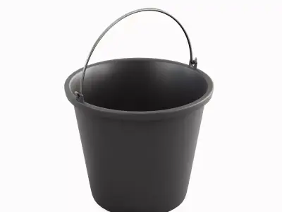 Industrial Plastic Bucket B 01 3D model