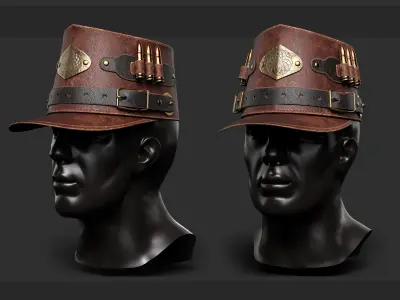 20 Hat Base Mesh - Vol 18 Low-poly 3D model